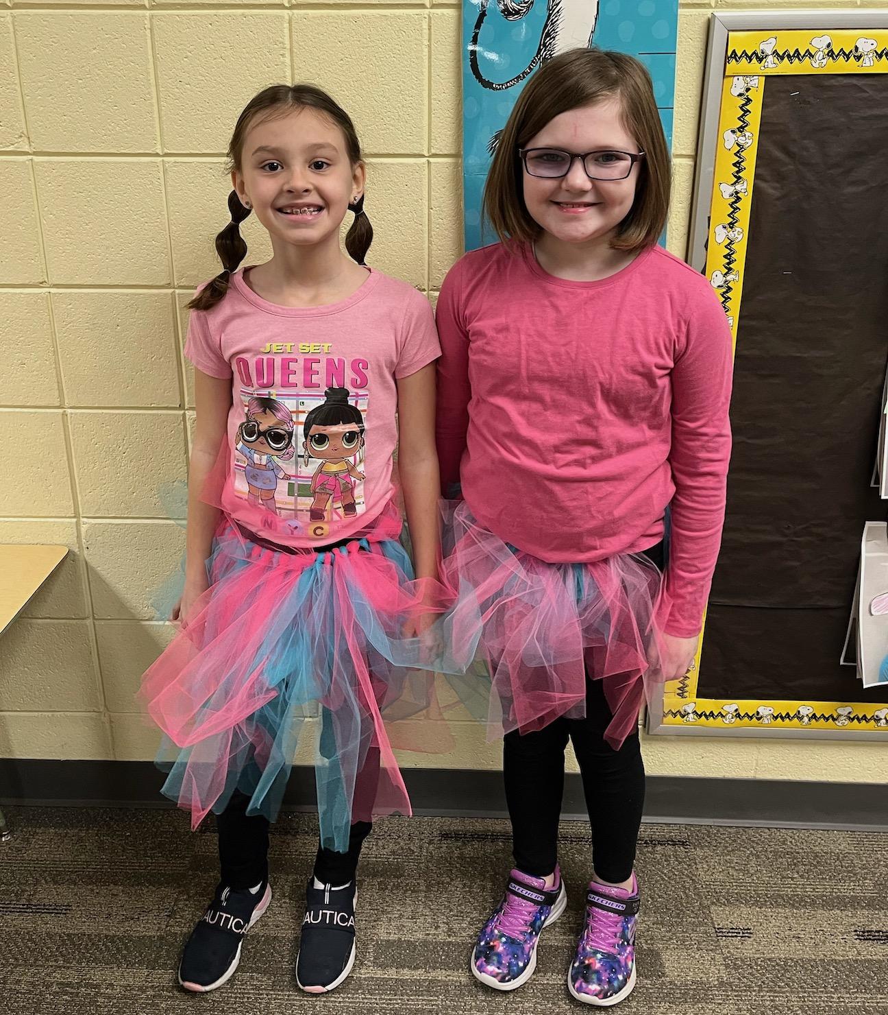 Trafford Elementary students dress in TuTus