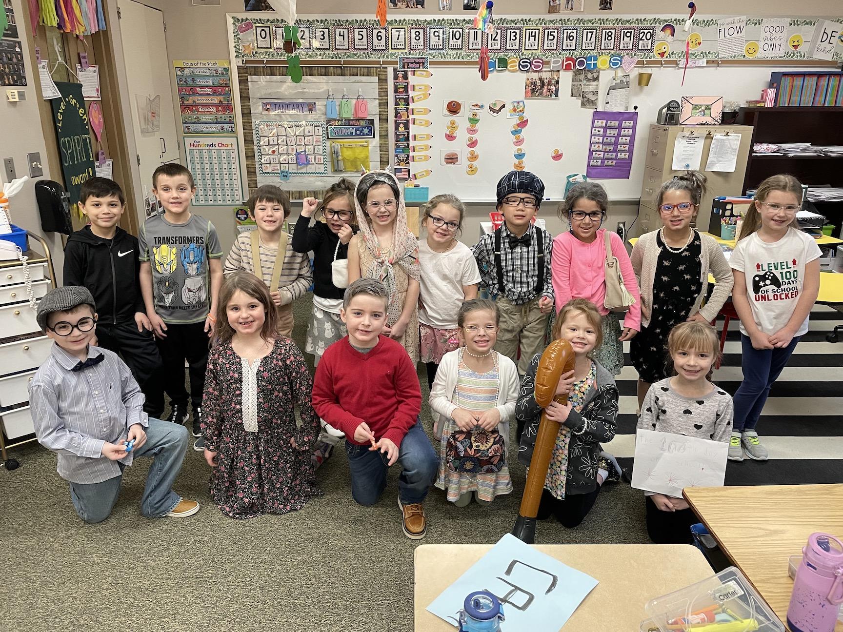 Mrs. Shogan’s first grade class at Level Green celebrated their 100th day by dressing as 100-year-olds