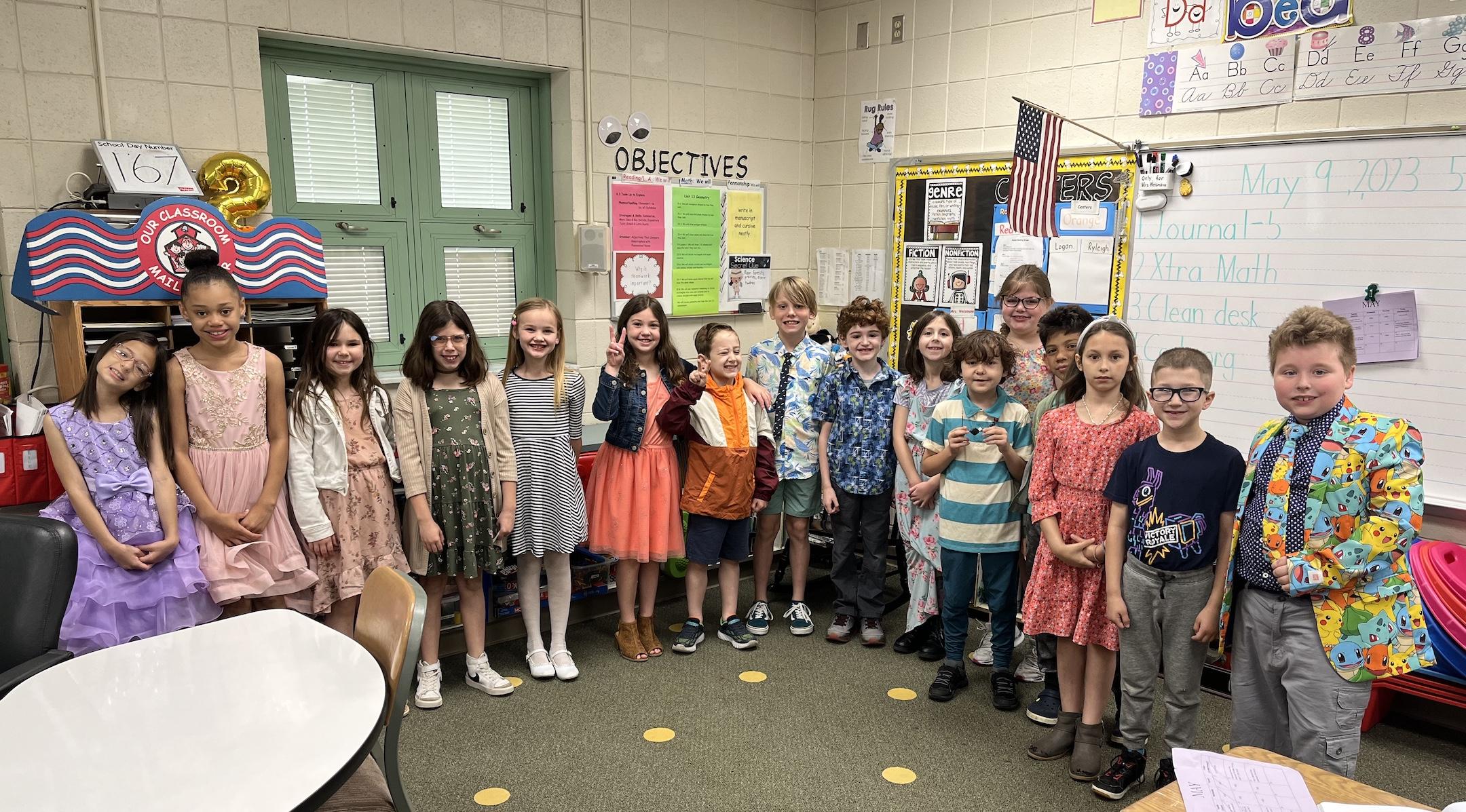 Mrs. Weismann’s 2nd grade students are ready for the symphony