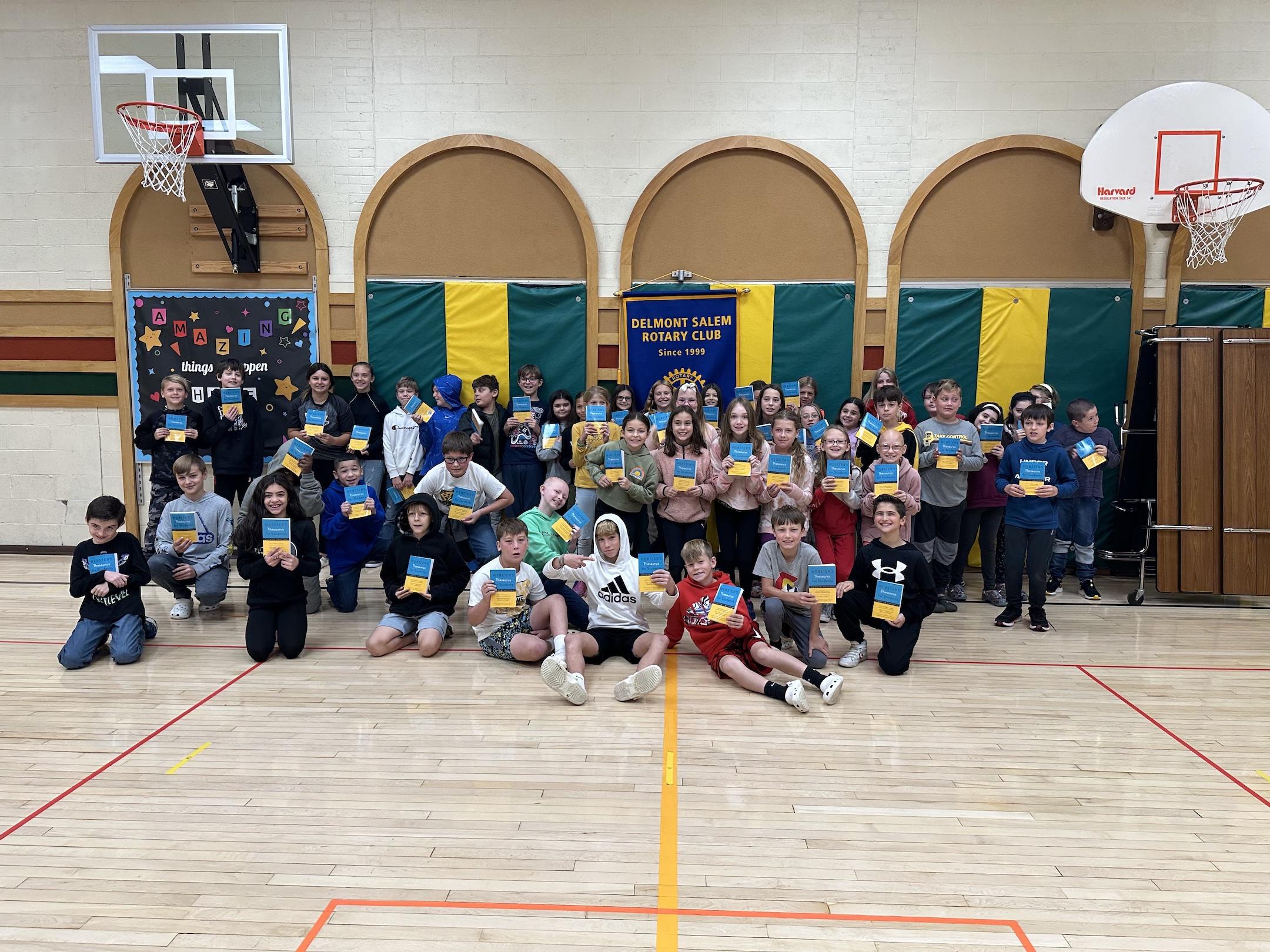 Level Green 5th-graders each received a new thesauri