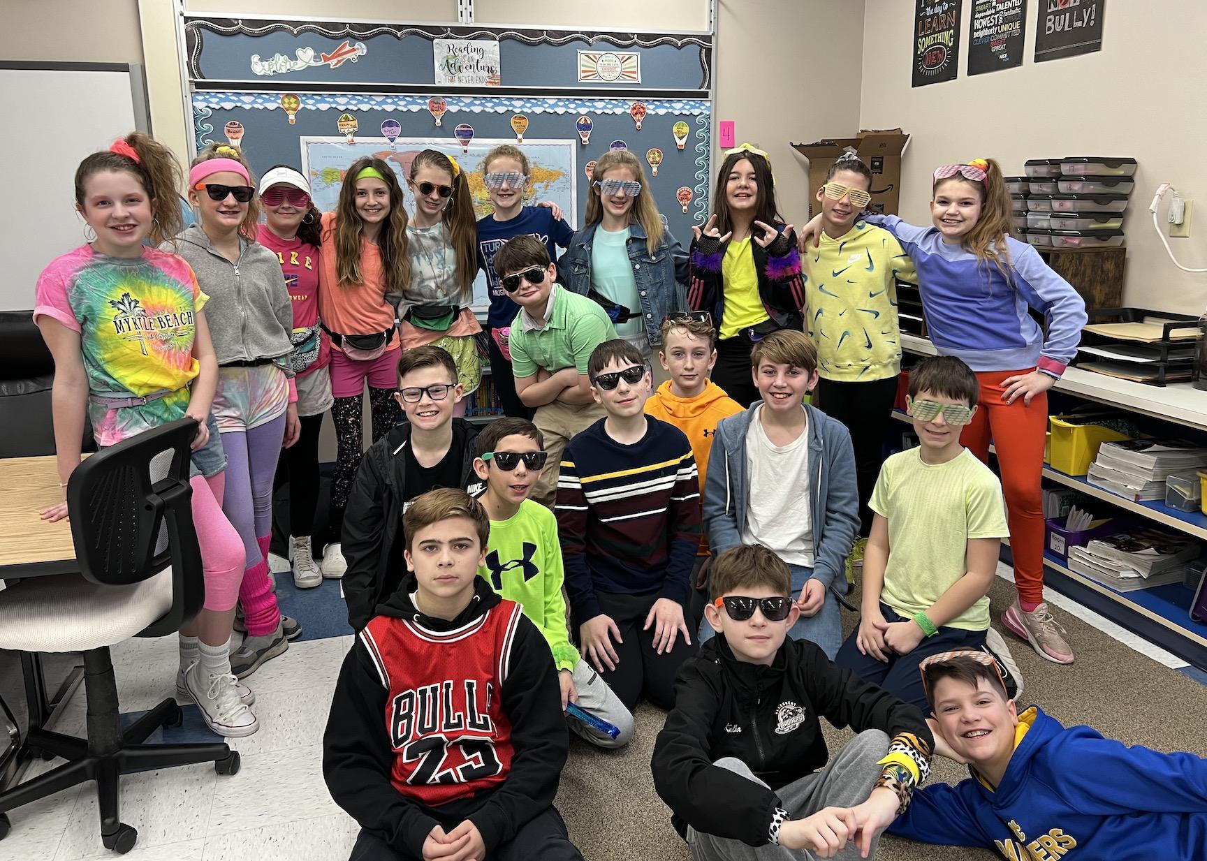 These McCullough 5th-graders dressed in 80’s-theme to embrace the 80 days remaining in the school year